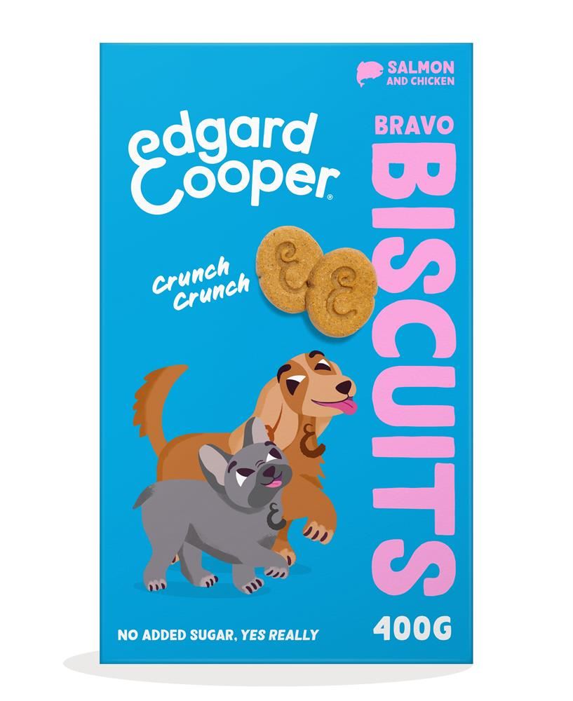 Edgard and Cooper Dog Biscuits - Salmon and Chicken 400g