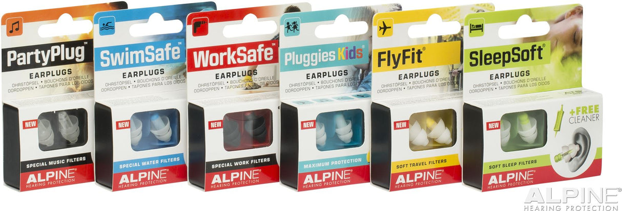 Alpine Ear Plugs Reusable Ear Plugs Silicone Hearing Protection Various Styles