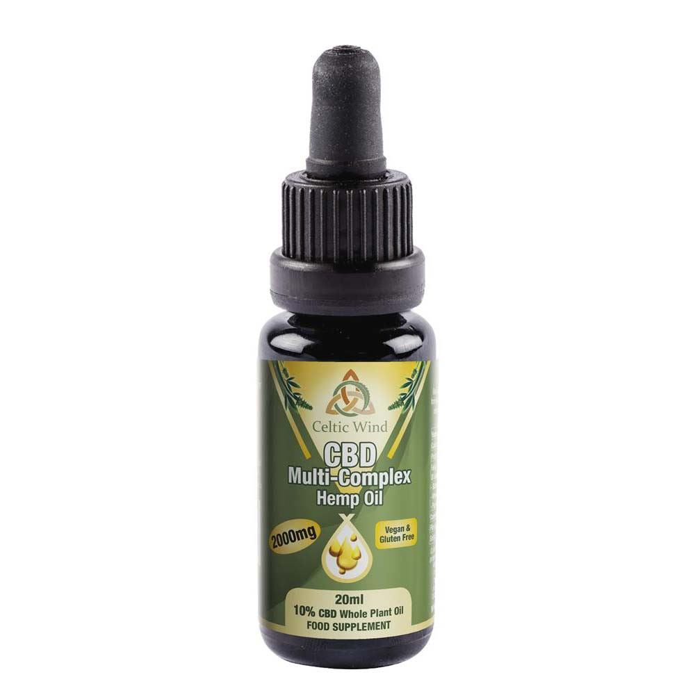 Celtic Wind Crops Multi-Complex Hemp CBD Oil - 20ml 10%/2000mg