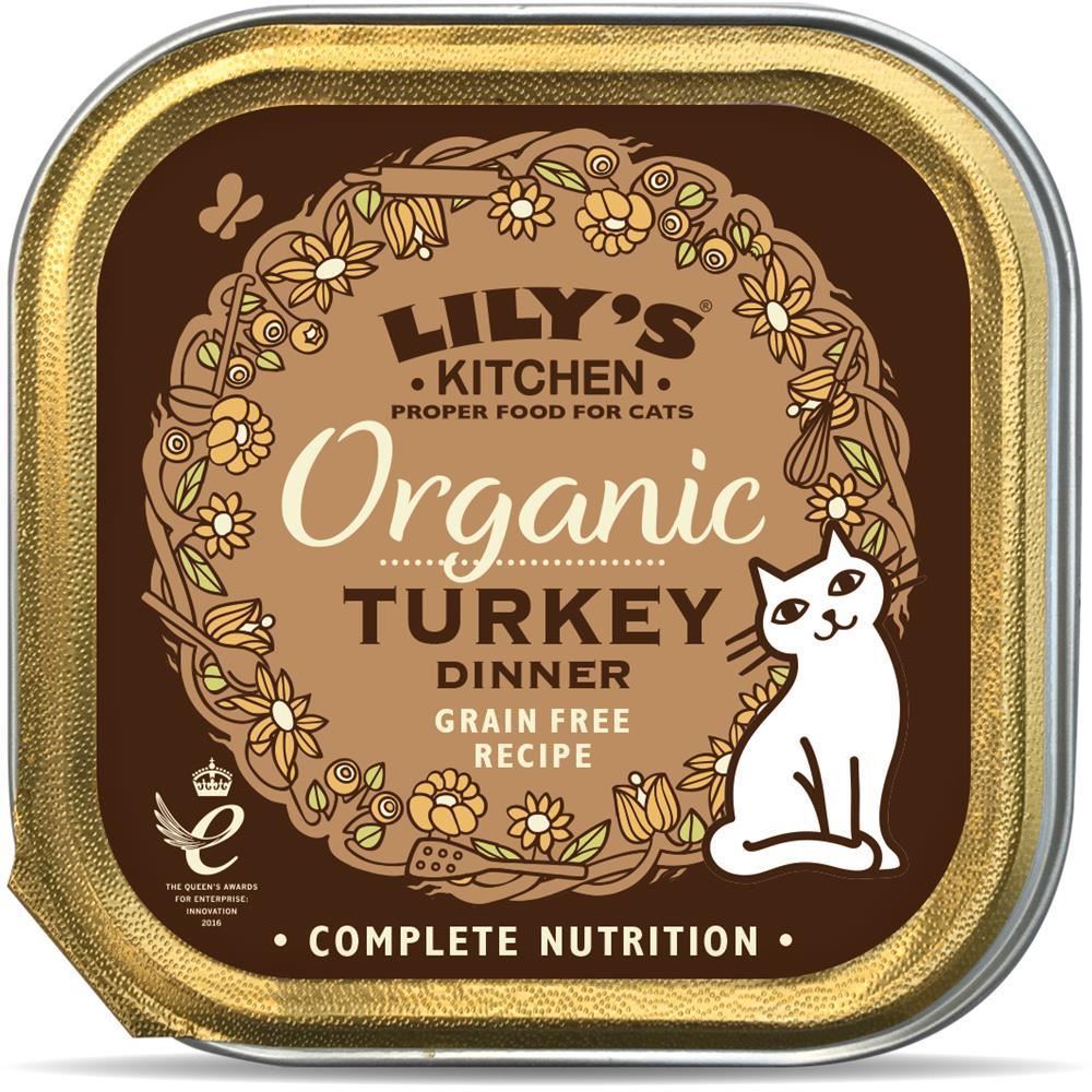 Lilys Kitchen Lily's Kitchen Organic Turkey Dinner for Cats 85g - 19 Pack