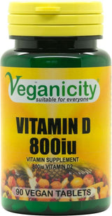 Veganicity Vitamin D 800iu 90 Vtabs