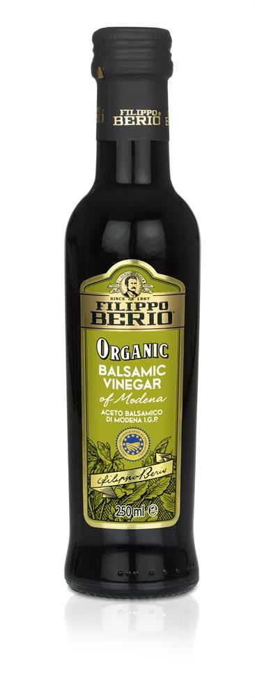 Filippo Berio Organic Balsamic Vinegar of Modena 250ml - 2 Pack