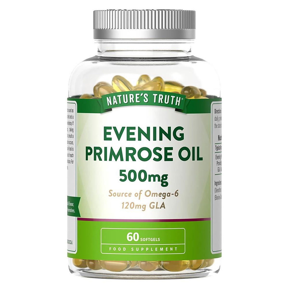Nature's Truth Evening Primrose Oil 500mg 60 Softgels – Health Plus Living