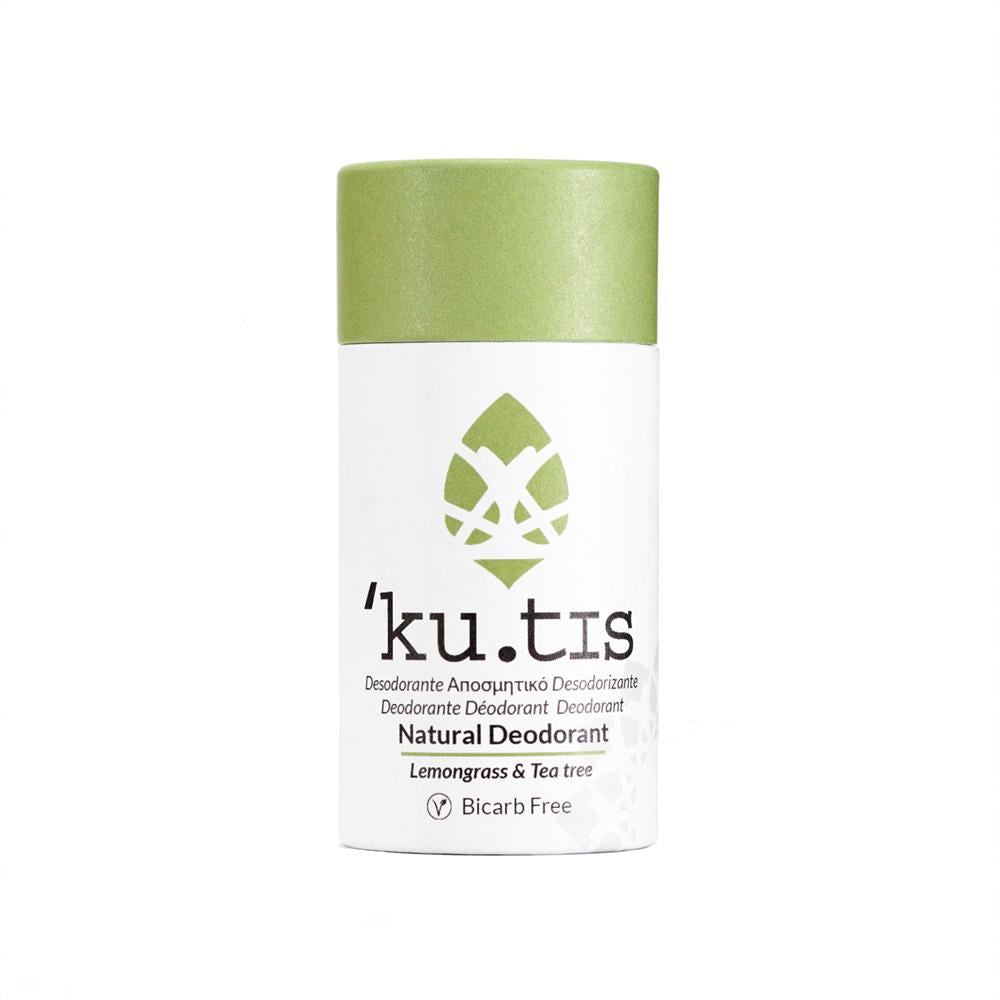 Kutis Skincare Plastic Free Natural BF Vegan Lemongrass & Teatree Deodorant 50g