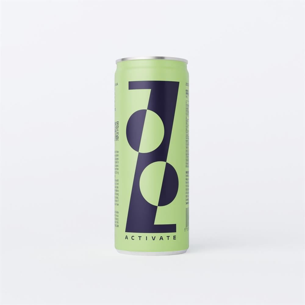 Zooz Activate Energy Drink Mint Lime 330ml - 2 Pack