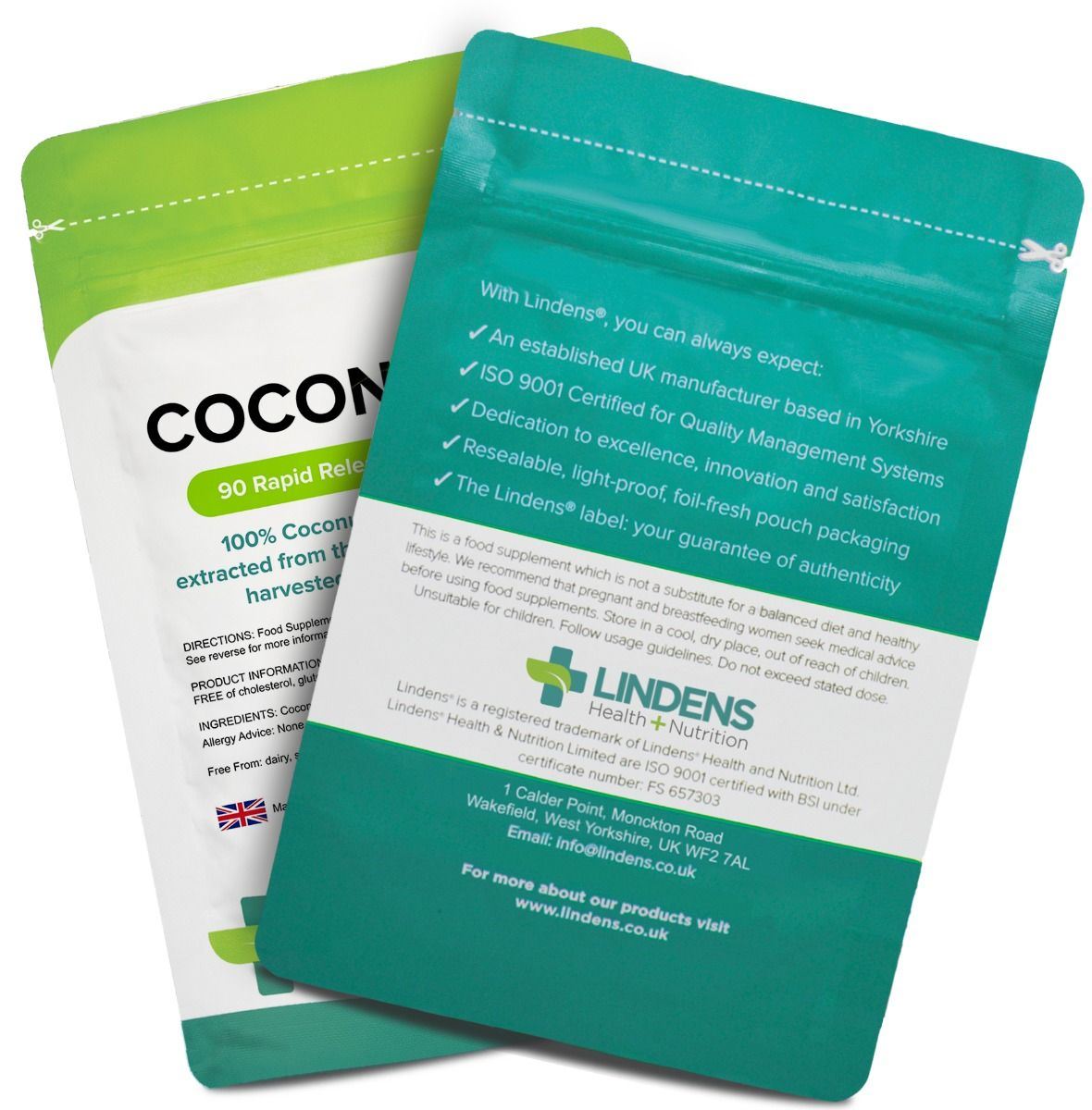 Lindens Coconut Oil 1000mg - 90 Capsules