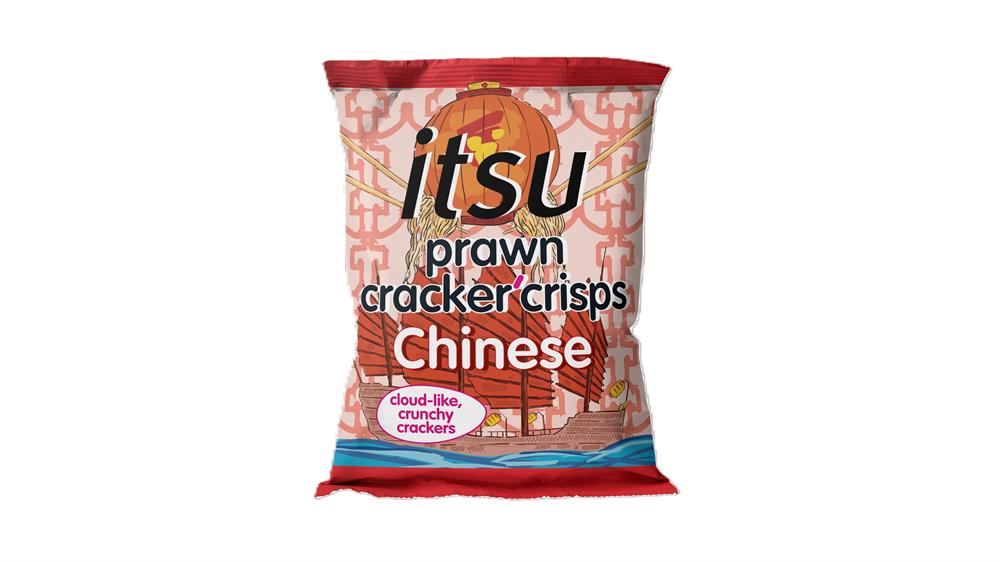 Itsu Chinese Hoisin Prawn Cracker Crisps Sharing Bag 60g - 6 Pack