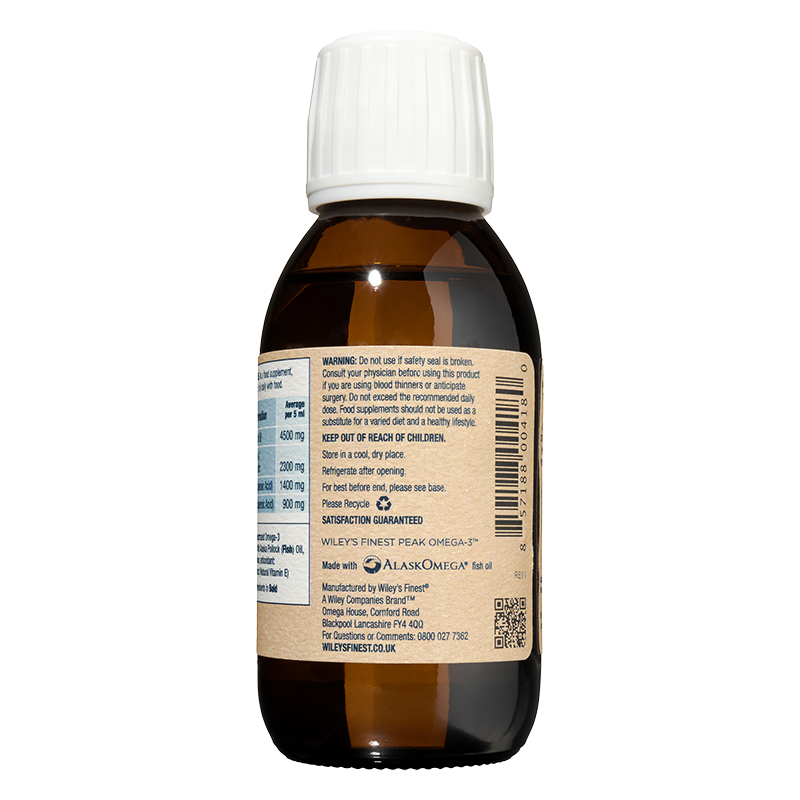 Wiley's Finest UK Peak Omega-3 Liquid 125ml