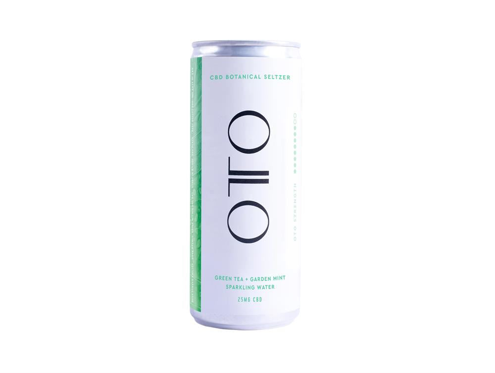 OTO CBD Green Tea & Mint Seltzer for a sophisticated lift 250ml