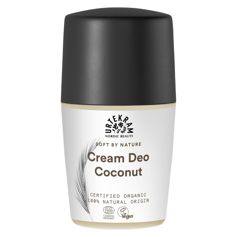 Urtekram Coconut Cream Deodorant Roll On 50ml Organic