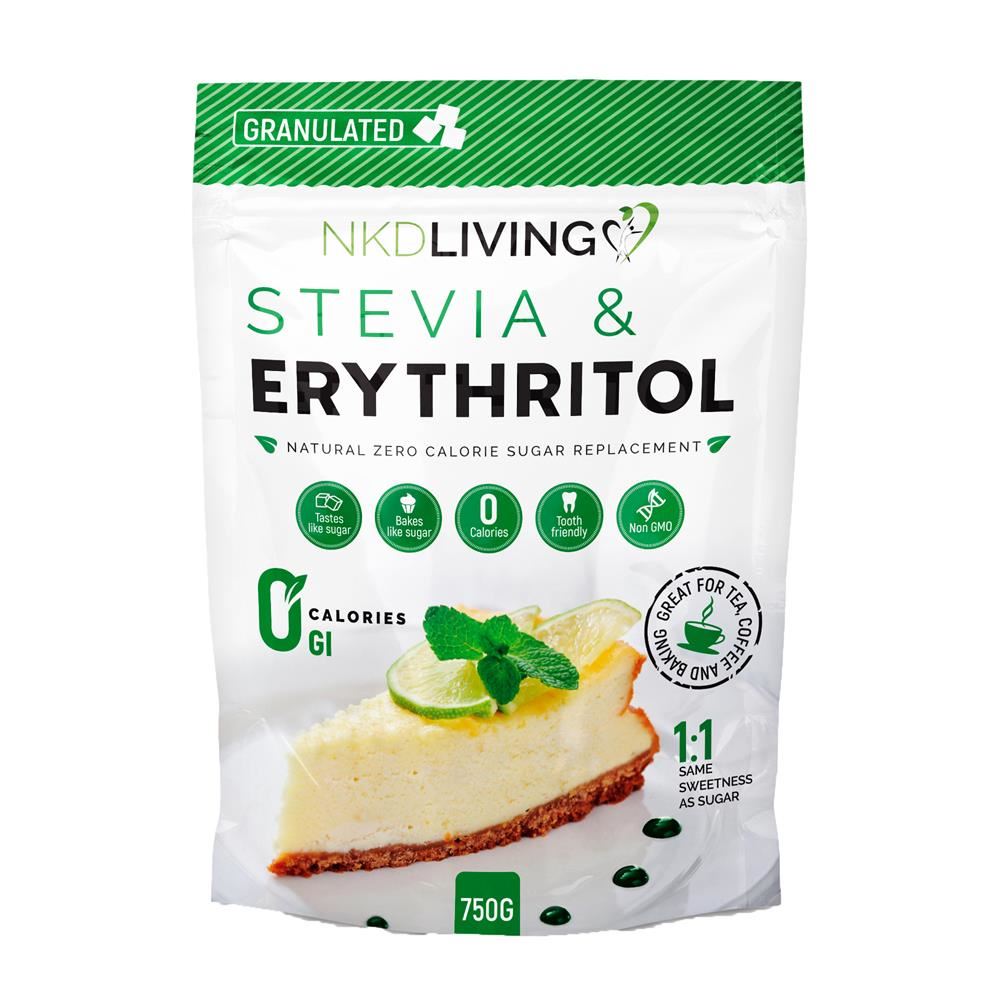 NKD Living Stevia & Erythritol 1:1 0 Calorie Sweetener 750g