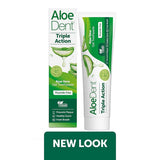 Aloe Dent Triple Action Aloe Vera Gel Toothpaste Fluoride Free 100ml