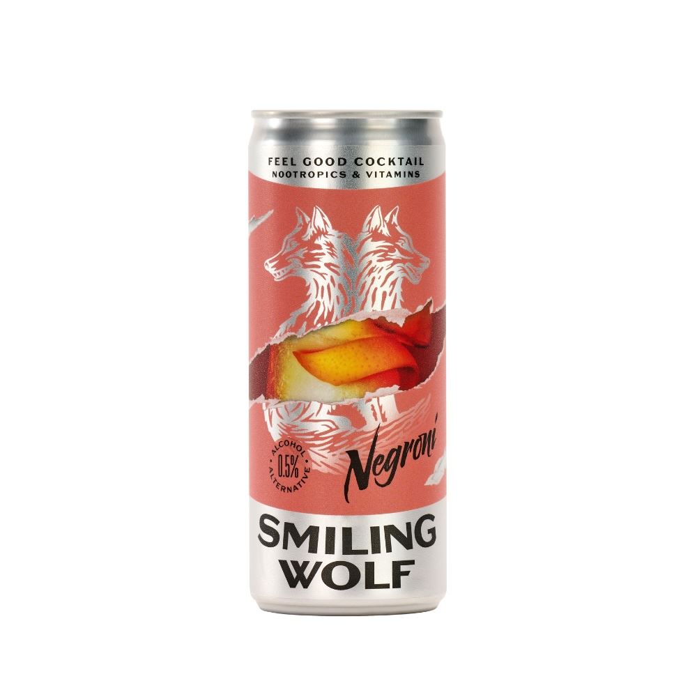 Smiling Wolf Negroni 250ml Feel Good Alcohol Alternative - 12 Pack