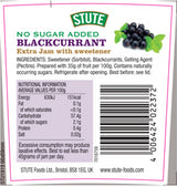 Stute No Sugar Added Blackcurrant Jam 430g - 2 Pack