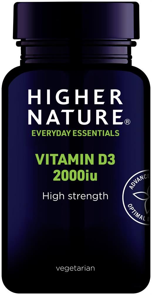 Higher Nature High Strength Vitamin D3 Vegetarian 120 Capsules
