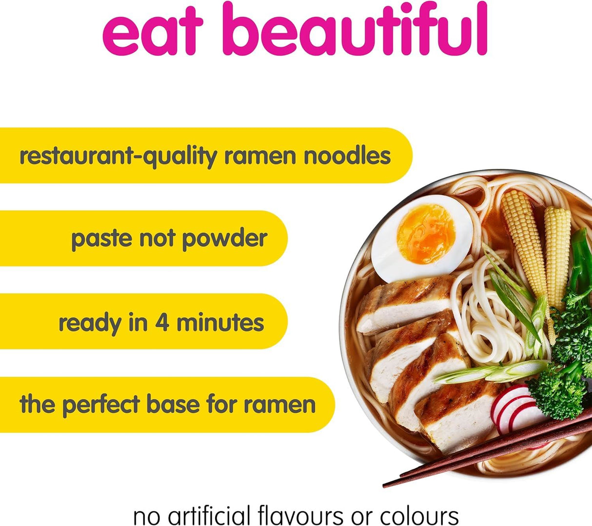Itsu Ramen Ready Noodles Original Broth 86g Pack of 6