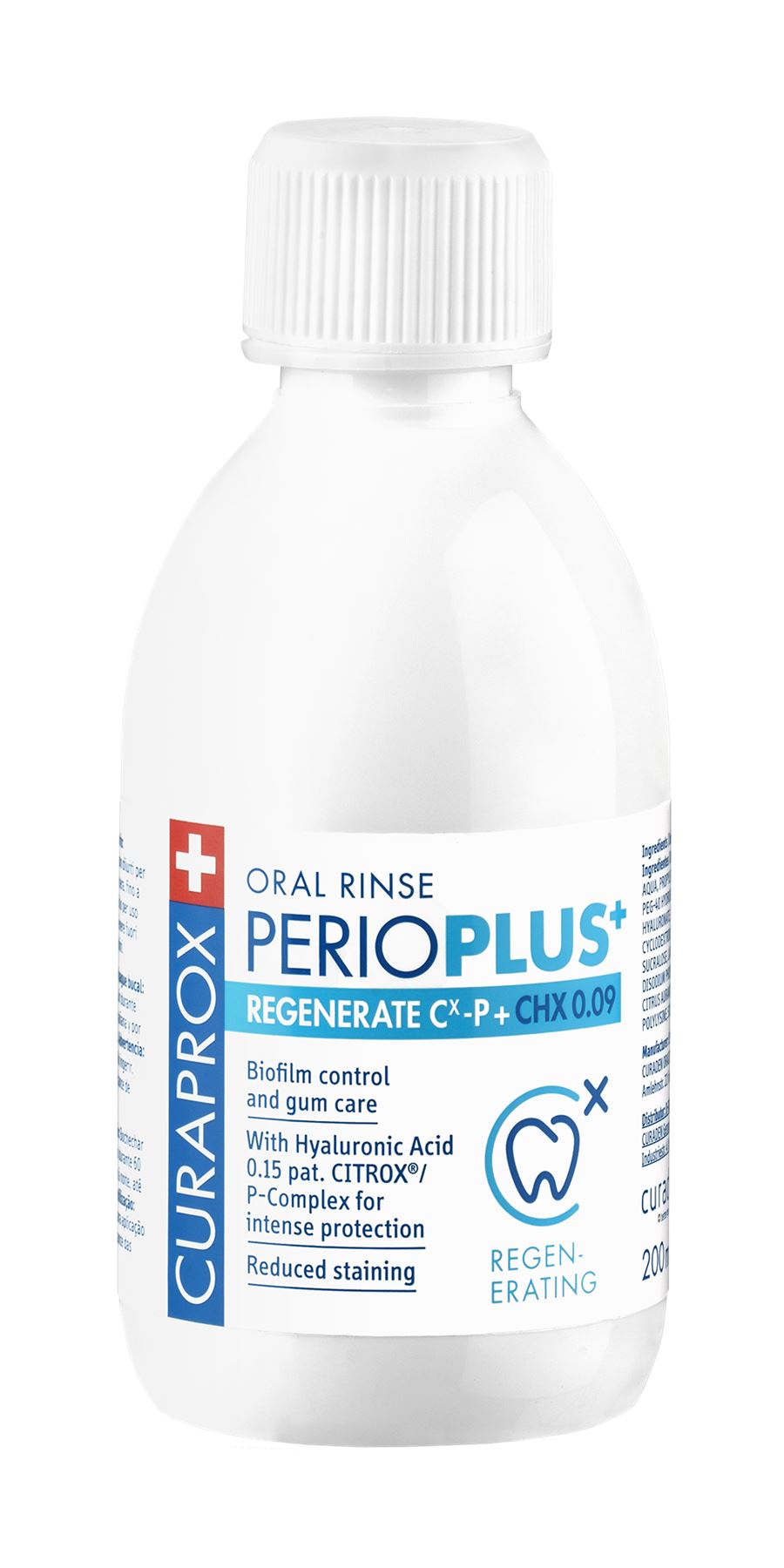 Curaprox PerioPlus+ Regenerate Mouthwash 0.09% - 200ml