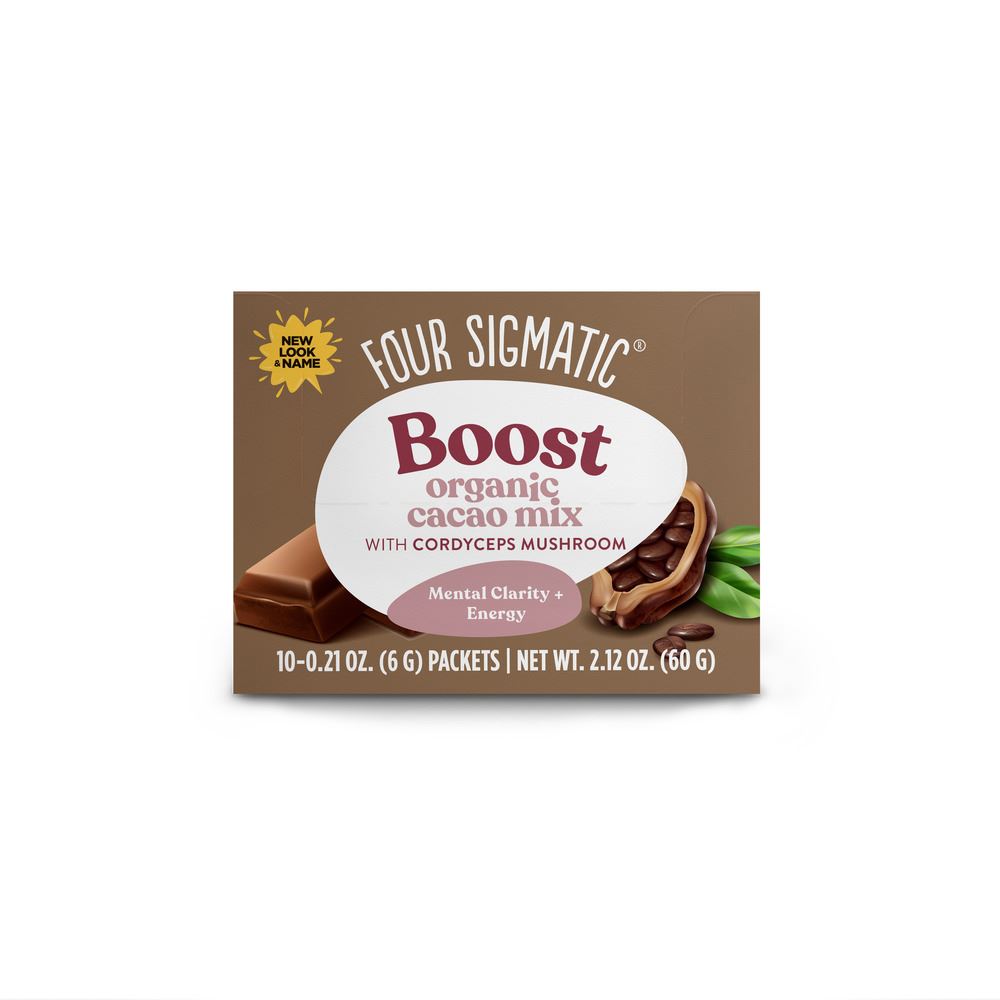 Four Sigma Foods Mushroom Hot Cacao Mix with Cordyceps 10 Sachets