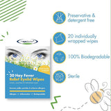 The Eye Doctor Hay Fever Relief Eyelid Wipes 20