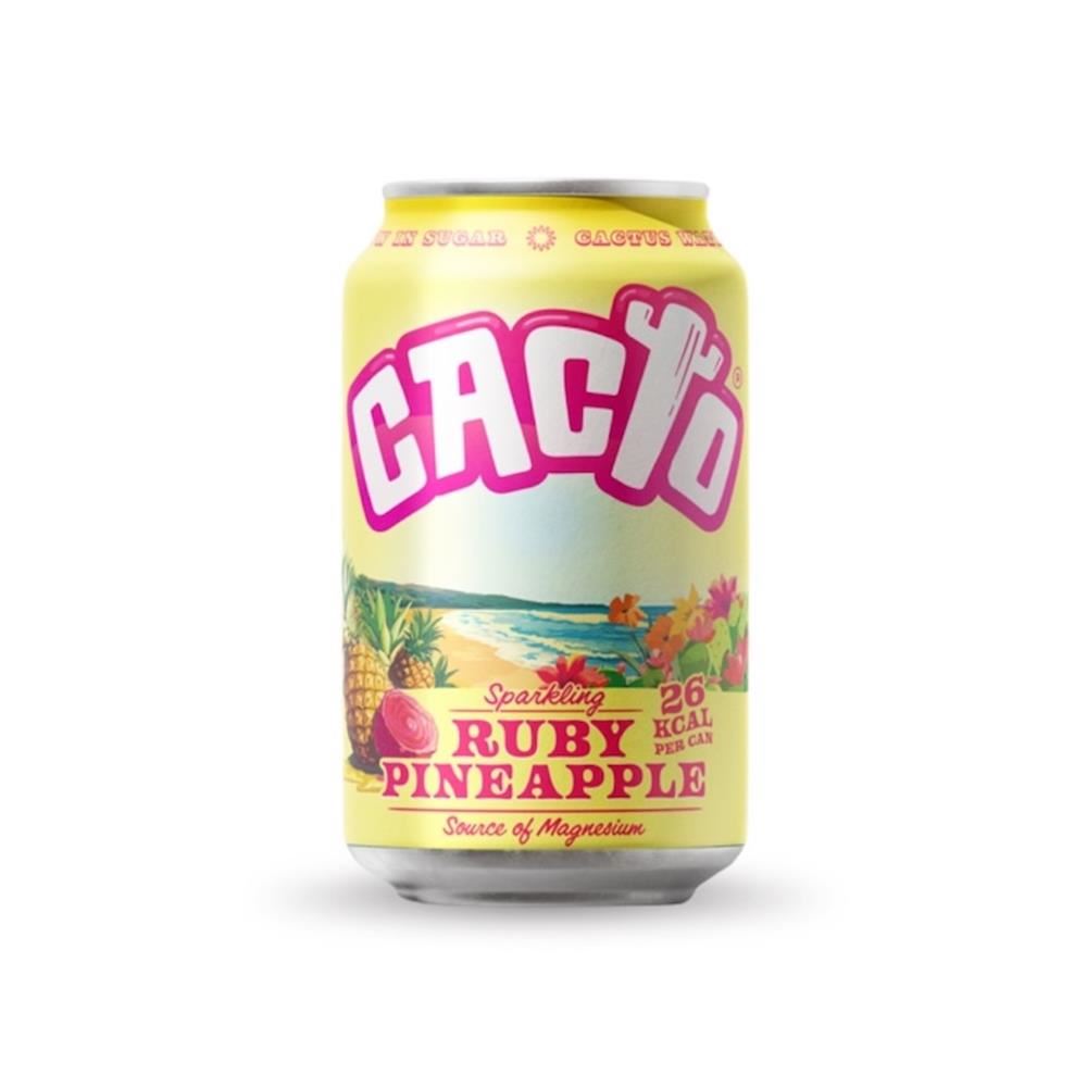 Cacto Drinks Sparkling Prickly Pear & Pineapple Cactus Water 330ml - 12 Pack