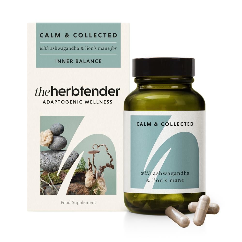 The Herbtender Calm & Collected with Ashwagandha & Lion's Mane 60 Capsules