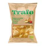 Trafo Organic Classic Sourcream & Onion Crisps 125g - 12 Pack