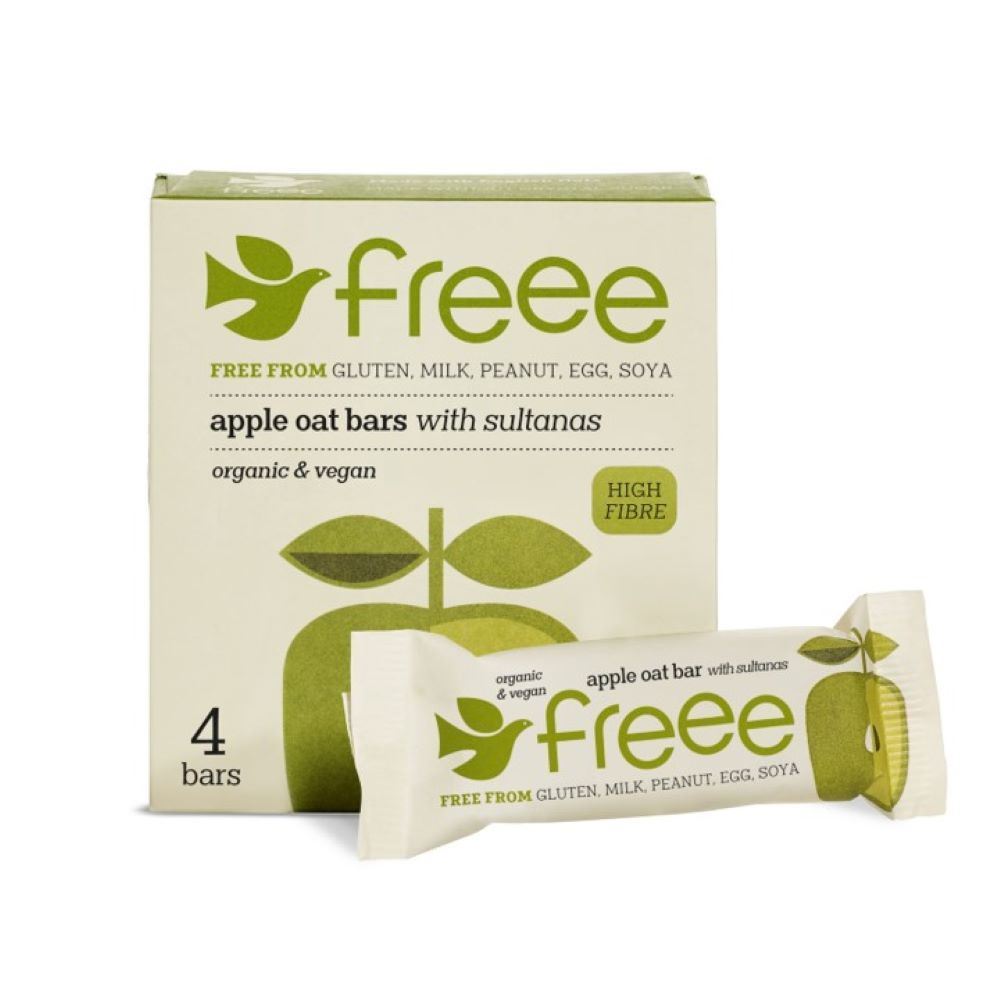 Doves Farm Org GF Apple & Sultana Oat Bar 4 x 35g - 7 Pack