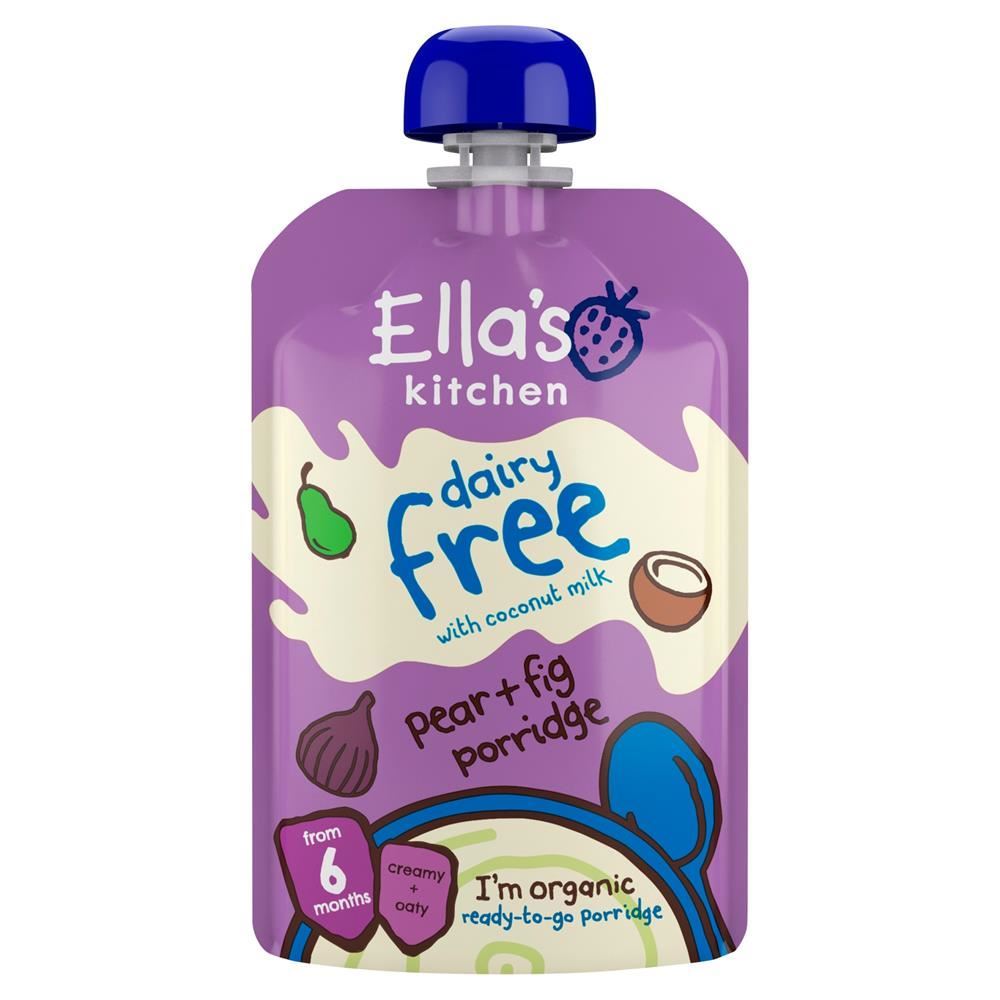 Ellas Kitchen Ella's Kitchen Dairy Free Pear & Fig Porridge 100g - 6 Pack