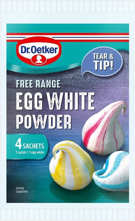 Dr. Oetker Free Range Egg White Powder Sachets 4 x 5g - Pack of 7