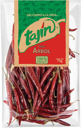 Tajin Dried Arbol Chillies 75g