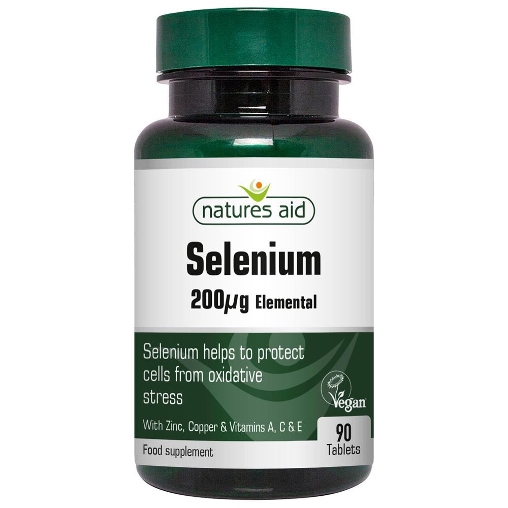 Natures Aid Selenium with Zinc and vitamins A C & E 90 Tablets