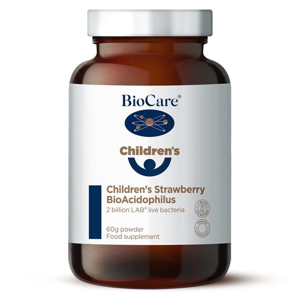 Biocare Children's Strawberry Bio-Acidophilus 60g