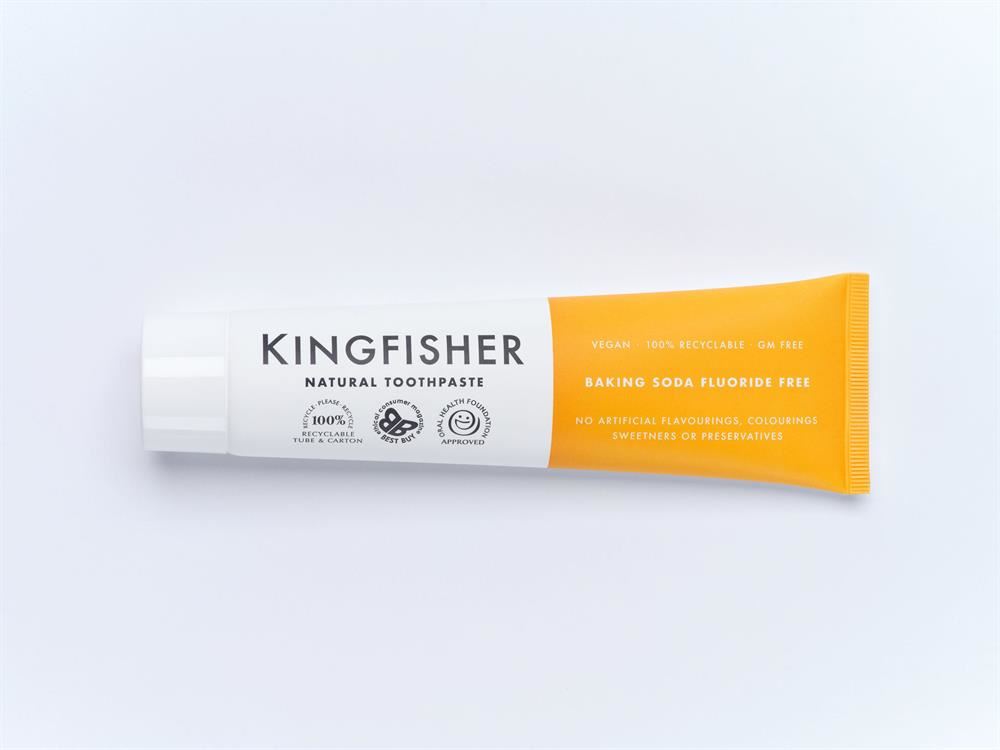Kingfisher Baking Soda Mint Fluoride Free Toothpaste 100ml