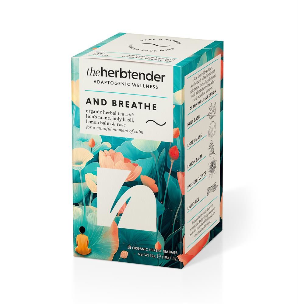 The Herbtender Organic Herbal Tea - And Breathe 18bag