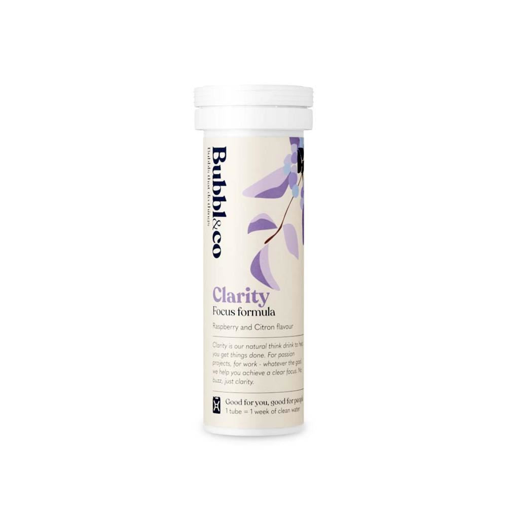 Bubbl&Co Clarity Focus formula. 10 tablets per tube.