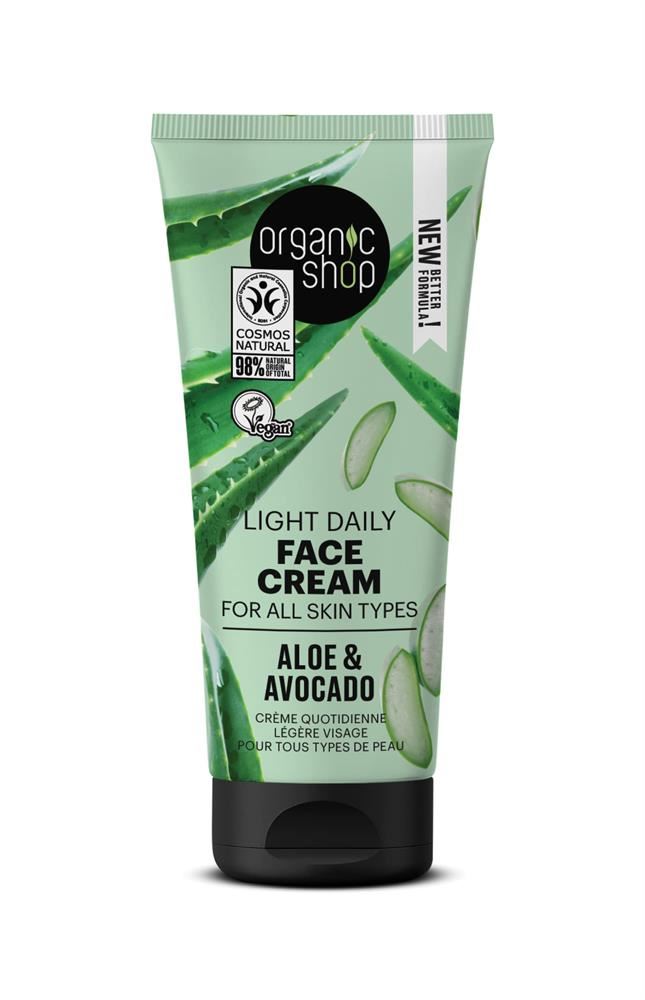Organic Shop OS Light Daily Face Cream Aloe&Avocado 50ml