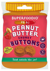 Superfoodio Peanut Butter Buttons - PB&JAM 20g - 15 Pack