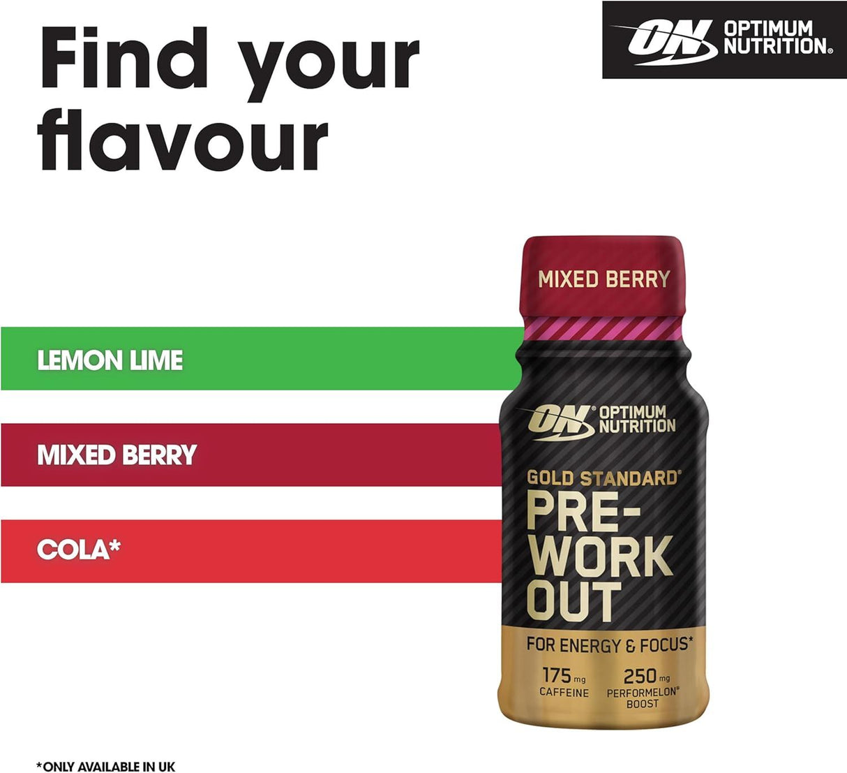 Optimum Nutrition Gold Standard Pre-Workout Shot 12x60ml