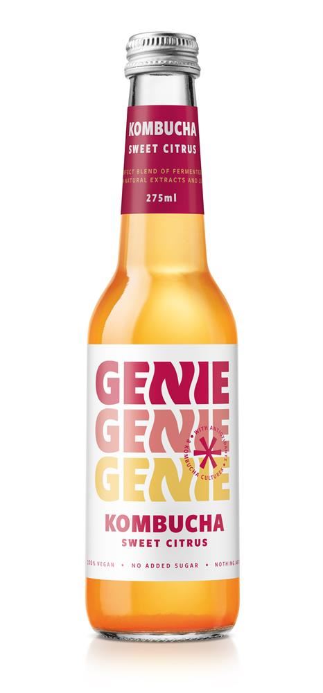Genie Drinks Kombucha Sweet Citrus 275ml - 2 Pack