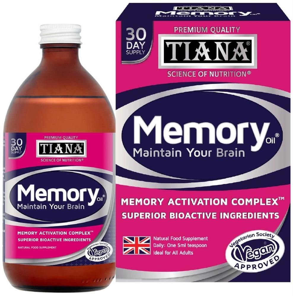 Tiana Advanced Formula Memory Oil Brain Vitamins for Memory 150ml