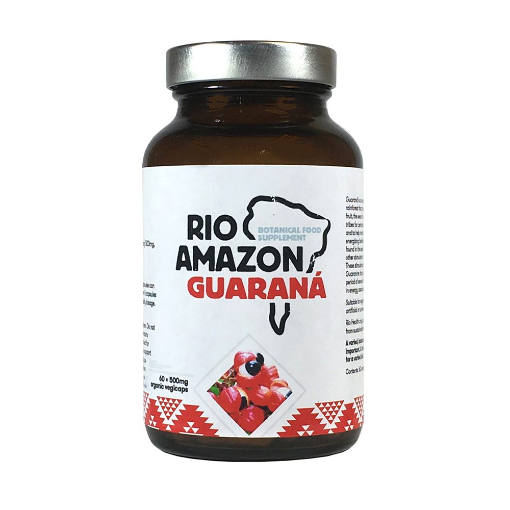 Rio Amazon Organic GoGo Guarana 500mg 60 vegicaps