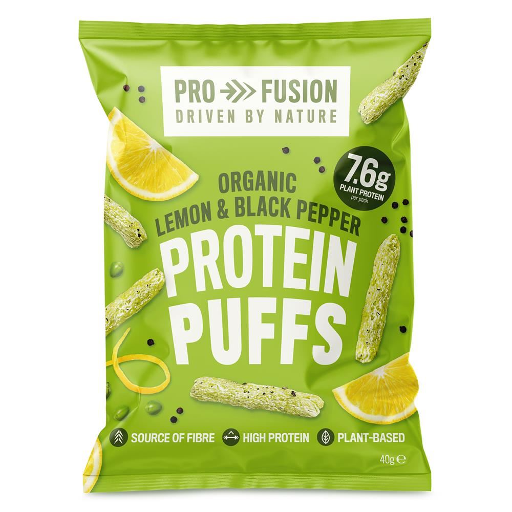 Profusion Organic Profusion Puffs- Lemon and Black Pepper 40g - 14 Pack