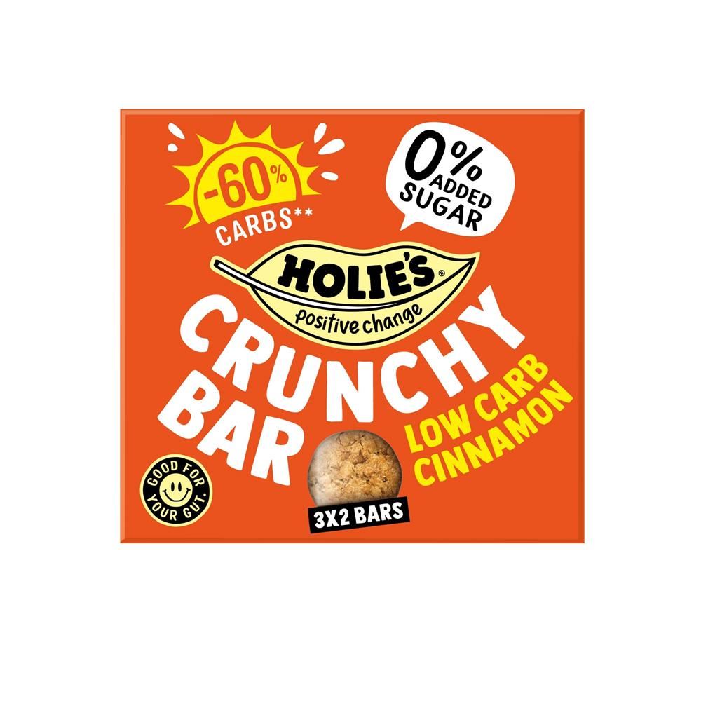 Holies Crunchy Bar Low Carb Cinnamon 120g - 3 Pack