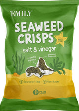 Emily Seaweed Crisps Salt & Vinegar 18g - 6 Pack
