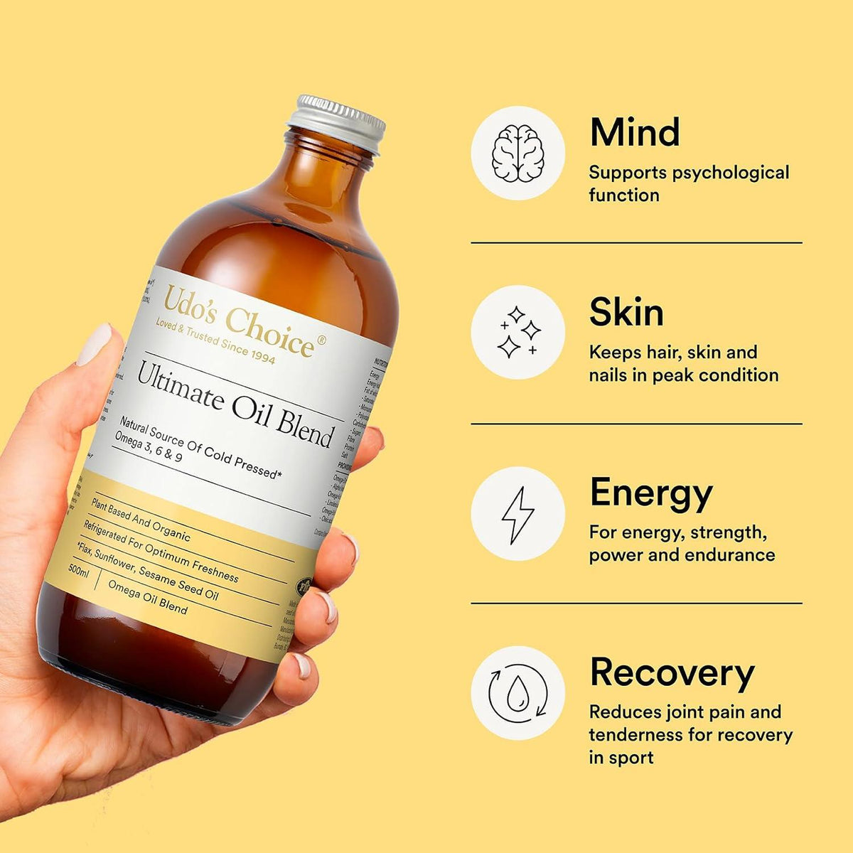 Udos Choice Ultimate Oil Blend Organic - 500ml - image 7