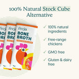 Freja Instant Chicken Bone Broth box of 4 x 15g Sachet - Chicken - 4 Pack