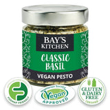 Bays Kitchen Classic Basil Vegan Pesto Low FODMAP 190g