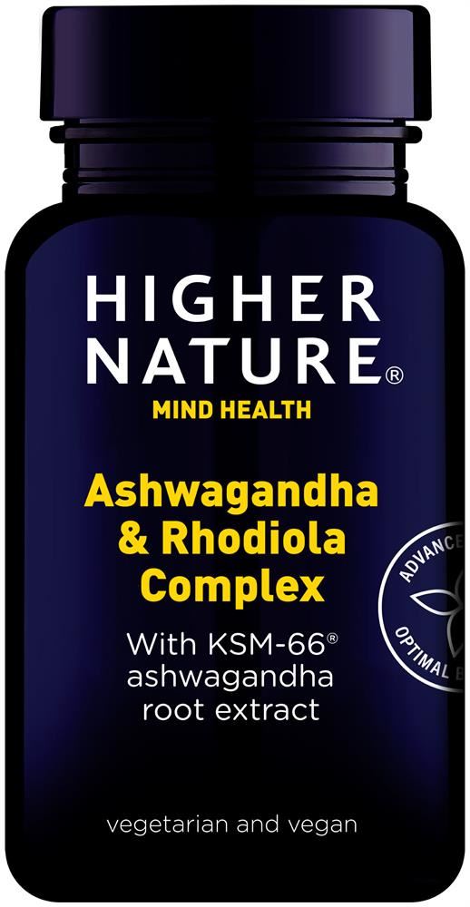 Higher Nature Ashwagandha & Rhodiola Comlex 30 Capsules