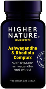 Higher Nature Ashwagandha & Rhodiola Comlex 30 Capsules