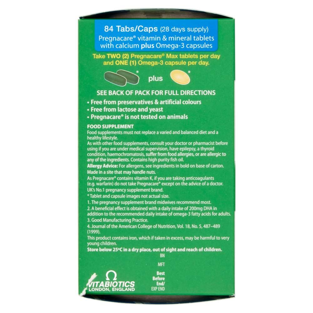 Vitabiotics Pregnacare Max - 56 Tablets + 28 Capsules